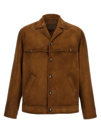 Suede blouson