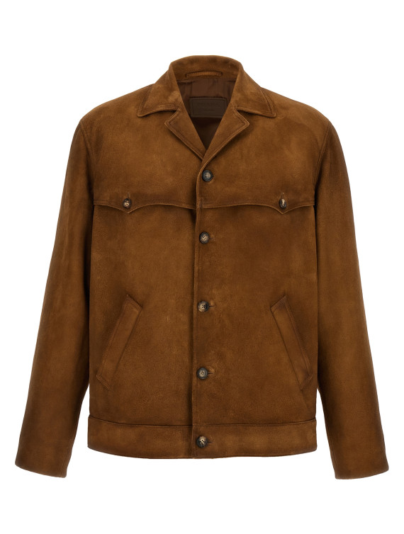 Suede blouson #1