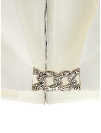 Top '3D Crystsal Chain and Square Neck' #