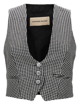 Houndstooth waistcoat