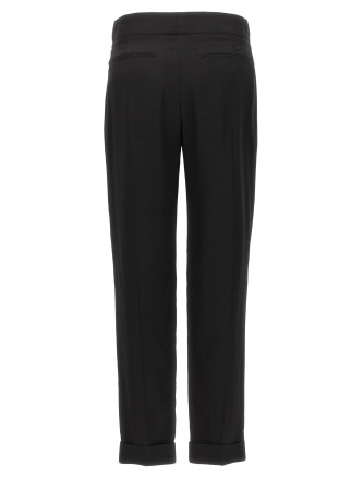 Metal bar detail trousers #