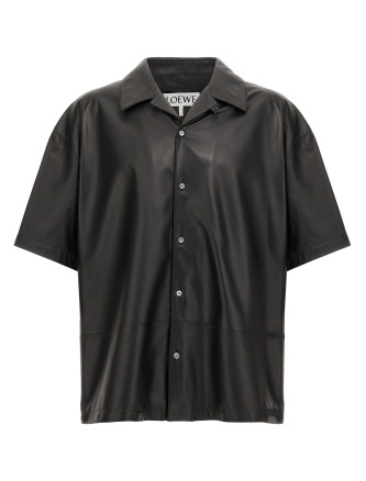 Nappa leather shirt