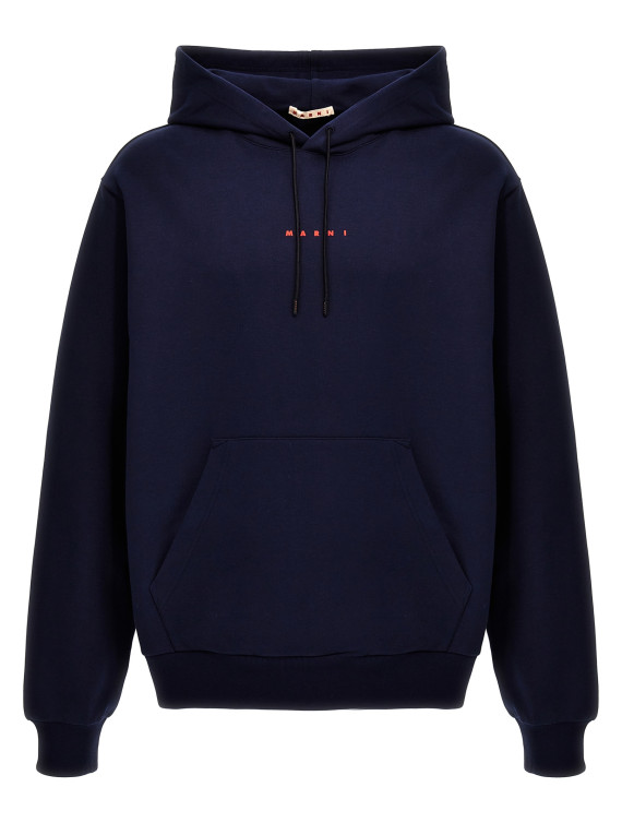Logo print hoodie #1