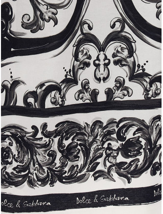 'Maiolica' print T-shirt #