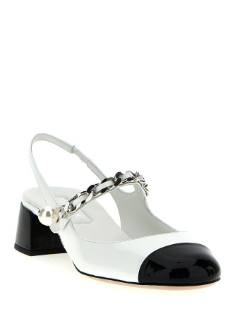Patent leather slingback #