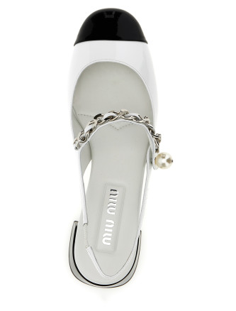 Patent leather slingback #