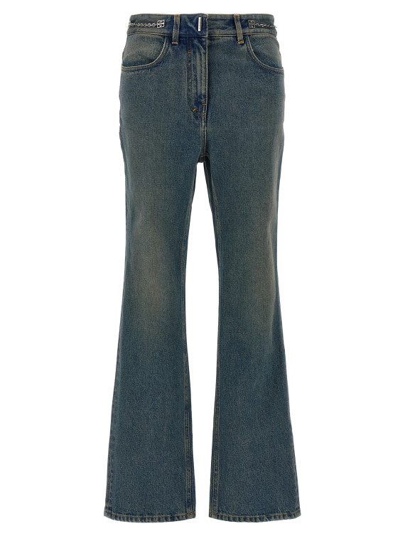 Chain jeans with logo #1