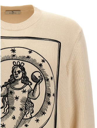 Logo embroidery sweater #