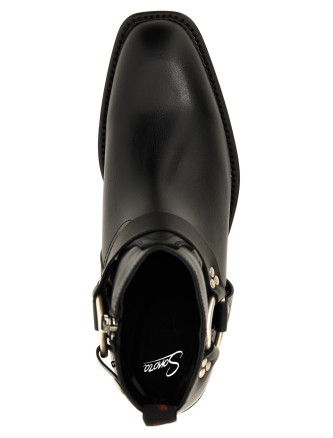 'Dulce Belt' ankle boots #