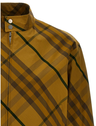 Check print jacket #