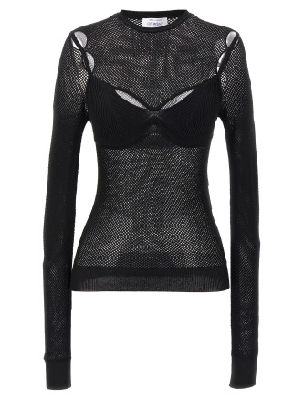 'Net Arrow Bralette' top