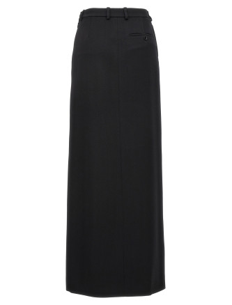 Long wool skirt #