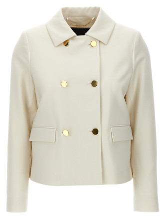 Cropped double-breasted jacket