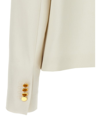 Cropped double-breasted jacket #