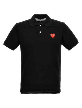 Logo patch polo shirt