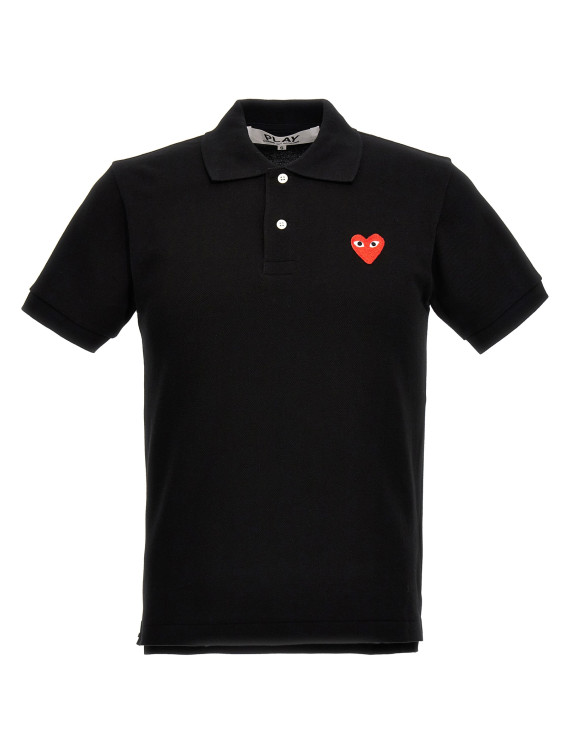 Logo patch polo shirt #1