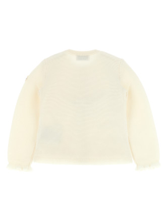 Two-material cardigan #