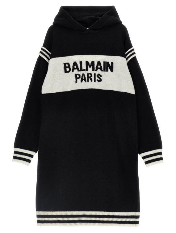 Logo hooded dress #1