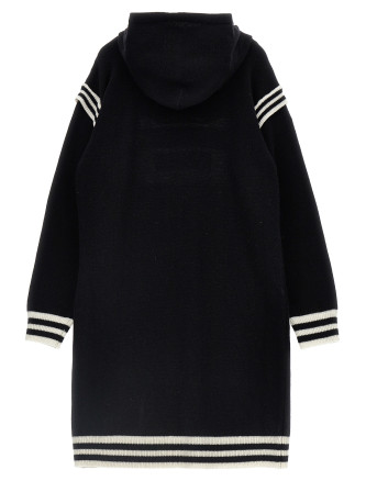 Logo hooded dress #