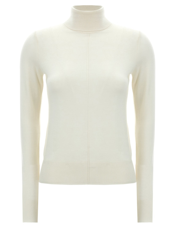 Logo embroidery turtleneck sweater #1