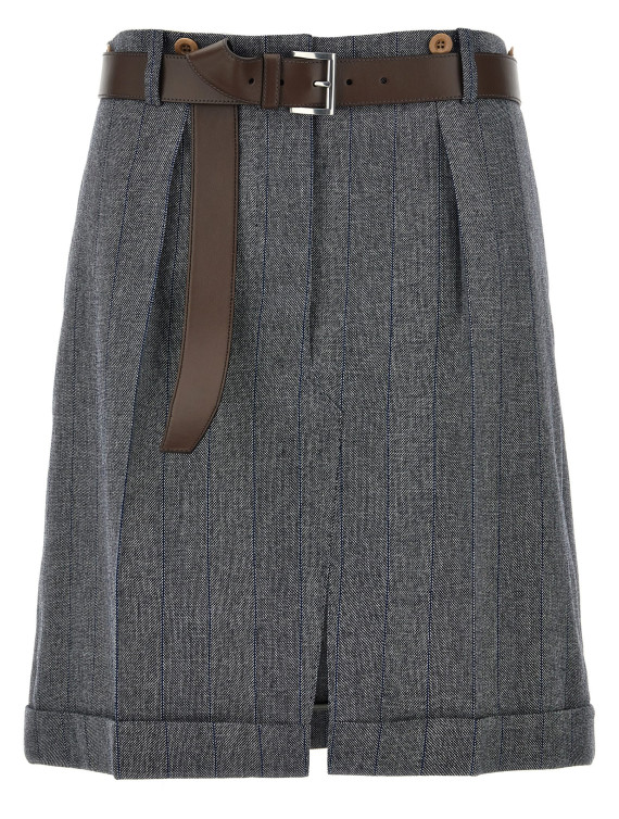 Striped wool skirt #1