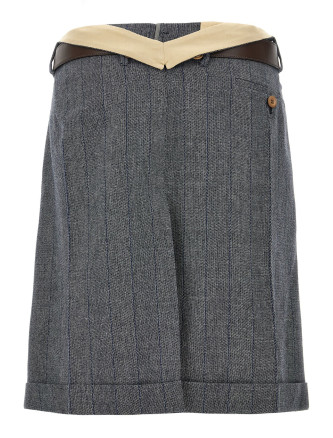 Striped wool skirt #