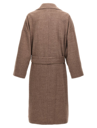 Single-breasted wool coat #