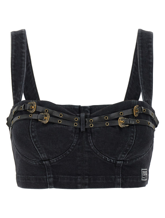 Denim strap top #1