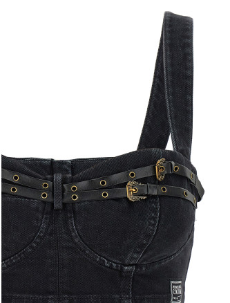 Denim strap top #