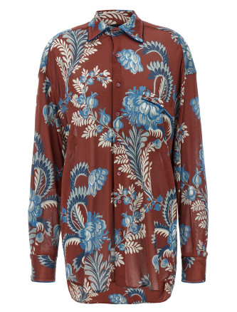 Floral foliage shirt