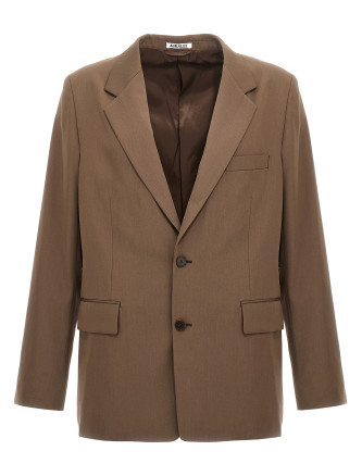 Single-breasted wool blazer