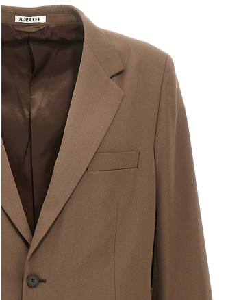 Single-breasted wool blazer #