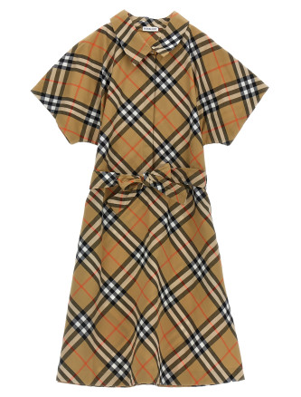 Check chemisier dress