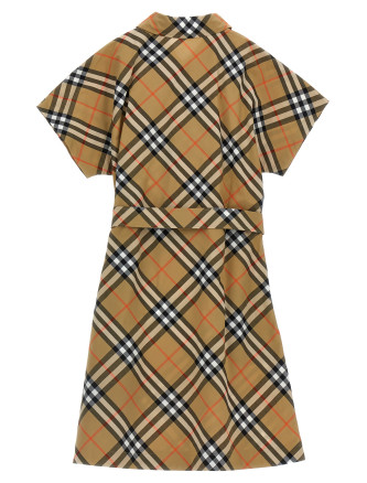 Check chemisier dress #