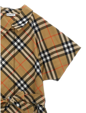 Check chemisier dress #