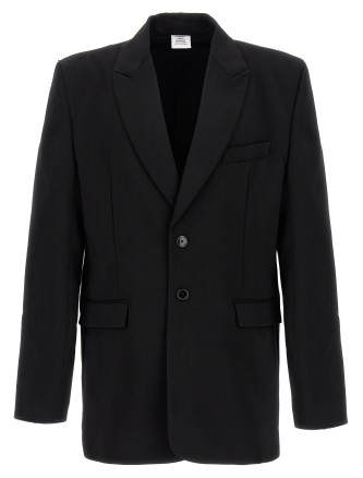 'Logo Embroidered' blazer