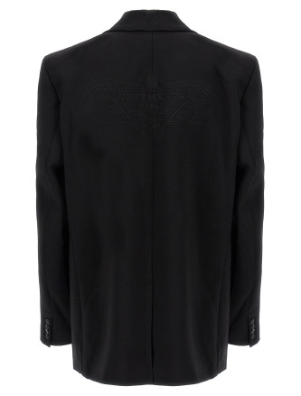 'Logo Embroidered' blazer #