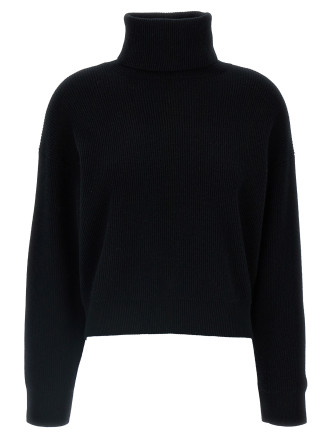 Ribbed turtleneck sweater