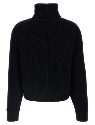 Ribbed turtleneck sweater #
