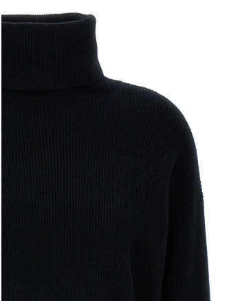 Ribbed turtleneck sweater #