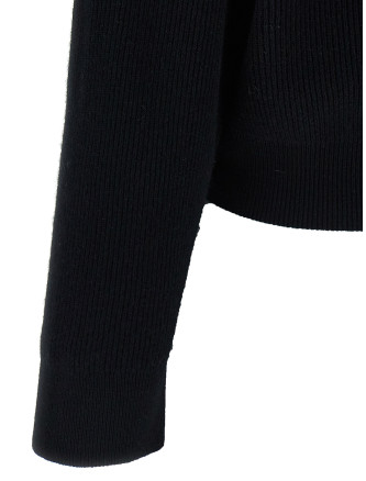 Ribbed turtleneck sweater #