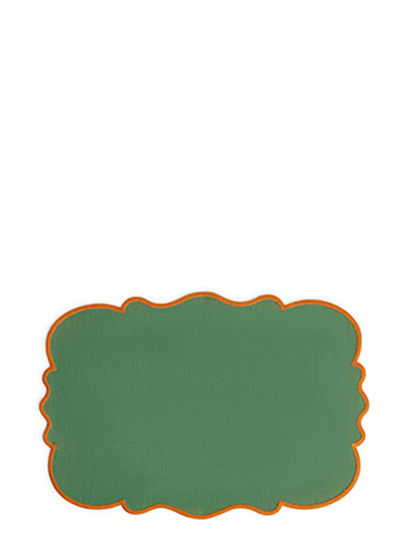 Set of 2 placemats with scalloped edge #1