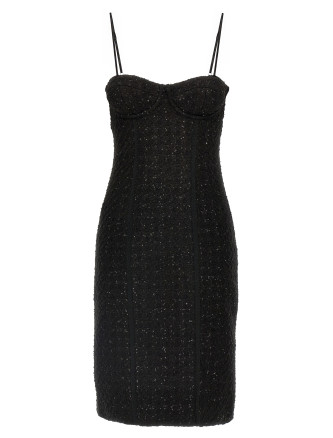 Bouclé midi dress