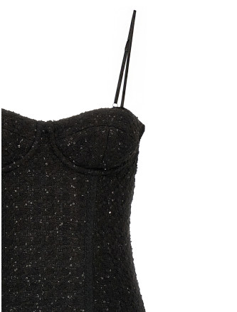 Bouclé midi dress #