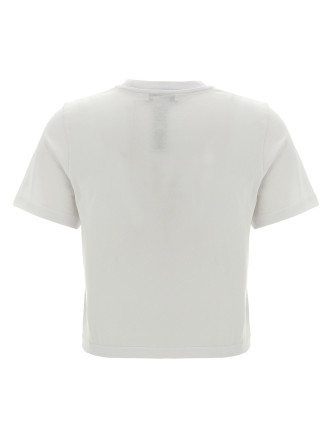 'Anchor embroidery pannelled cropped' T-shirt #