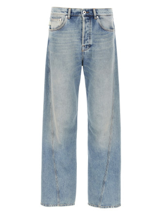 'Twisted Hem' jeans