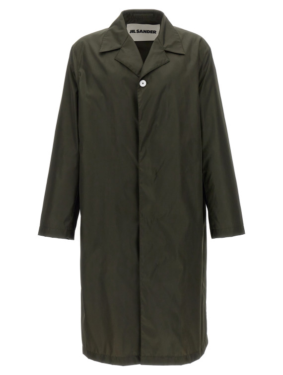 Single-breasted trench coat #1