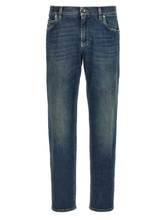 Logo plaque jeans #1