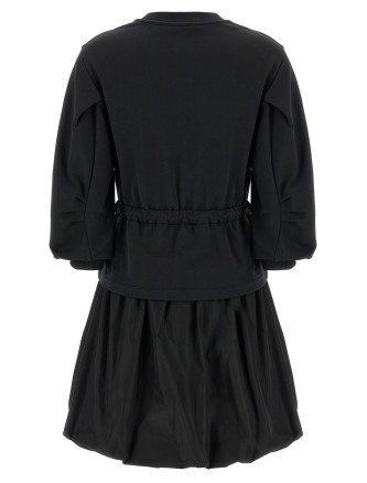 Two-material dress #