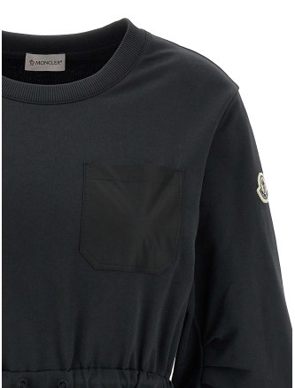 Two-material dress #